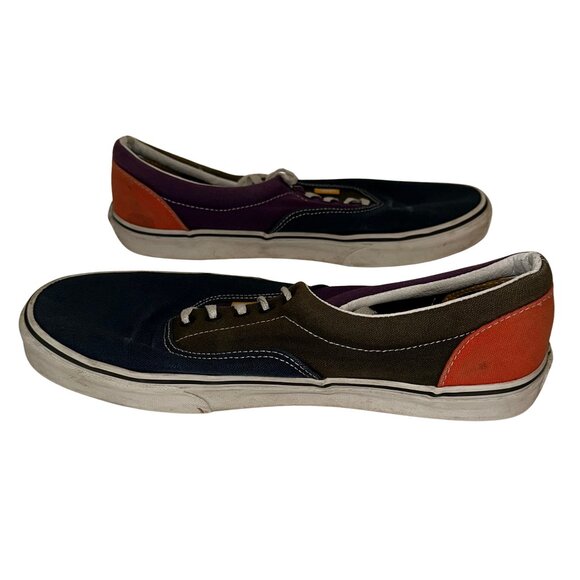 VANS Era Mix Match Colorblock Canvas Skate Shoe Blue GreenPurple Orange Men 11 - Picture 7 of 7